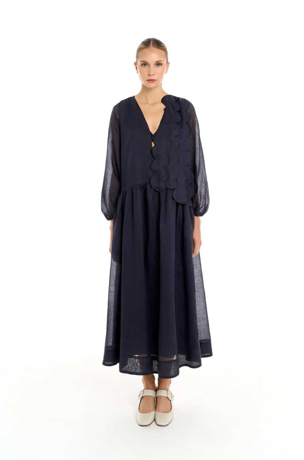 Vestido Ondas Navy