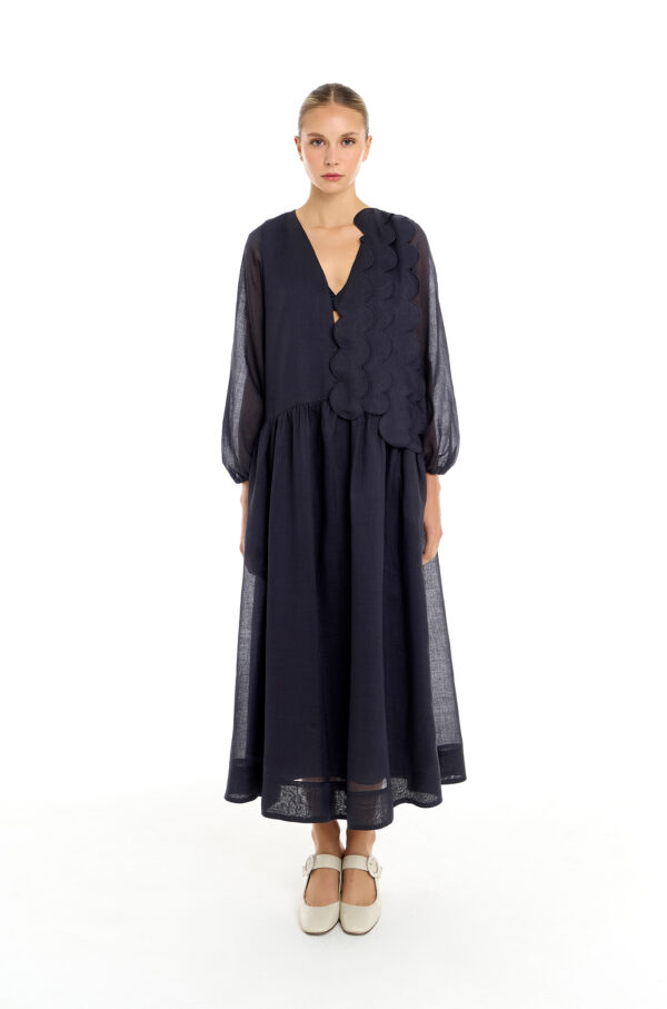 Vestido Ondas Navy