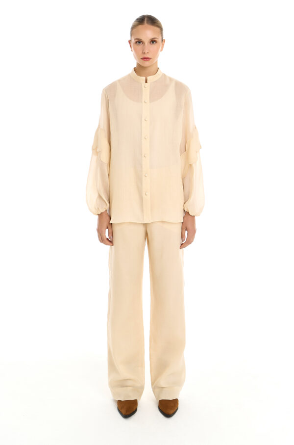 Camisa Ondas Creme