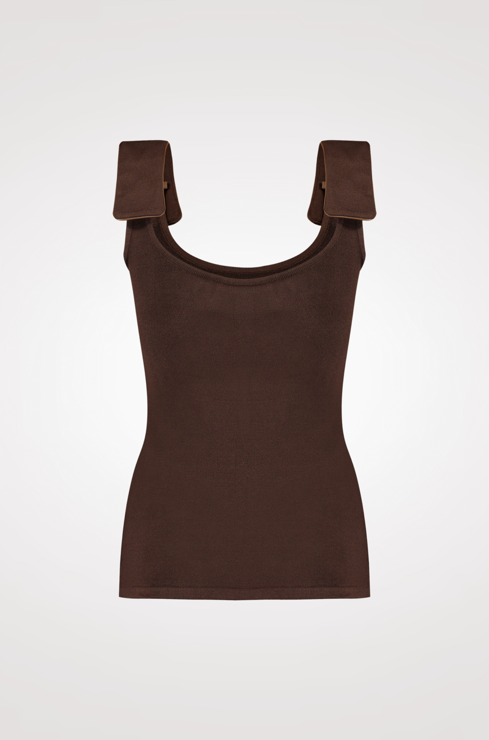 Regata tricot Marrom