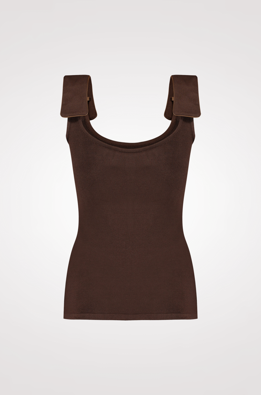 Regata tricot Marrom