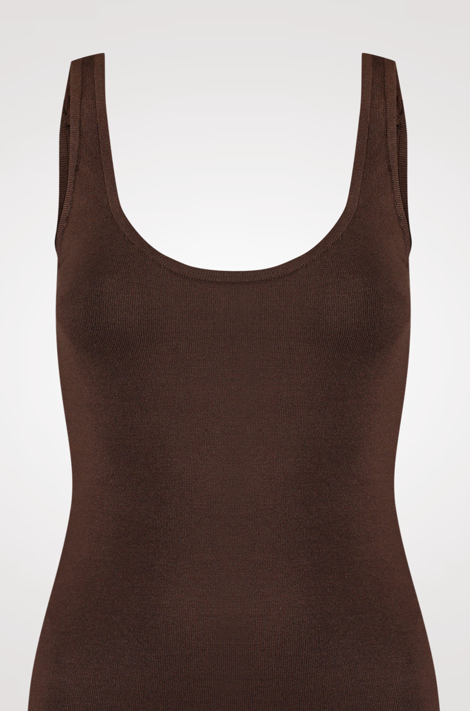 Regata tricot Marrom - Imagem 2