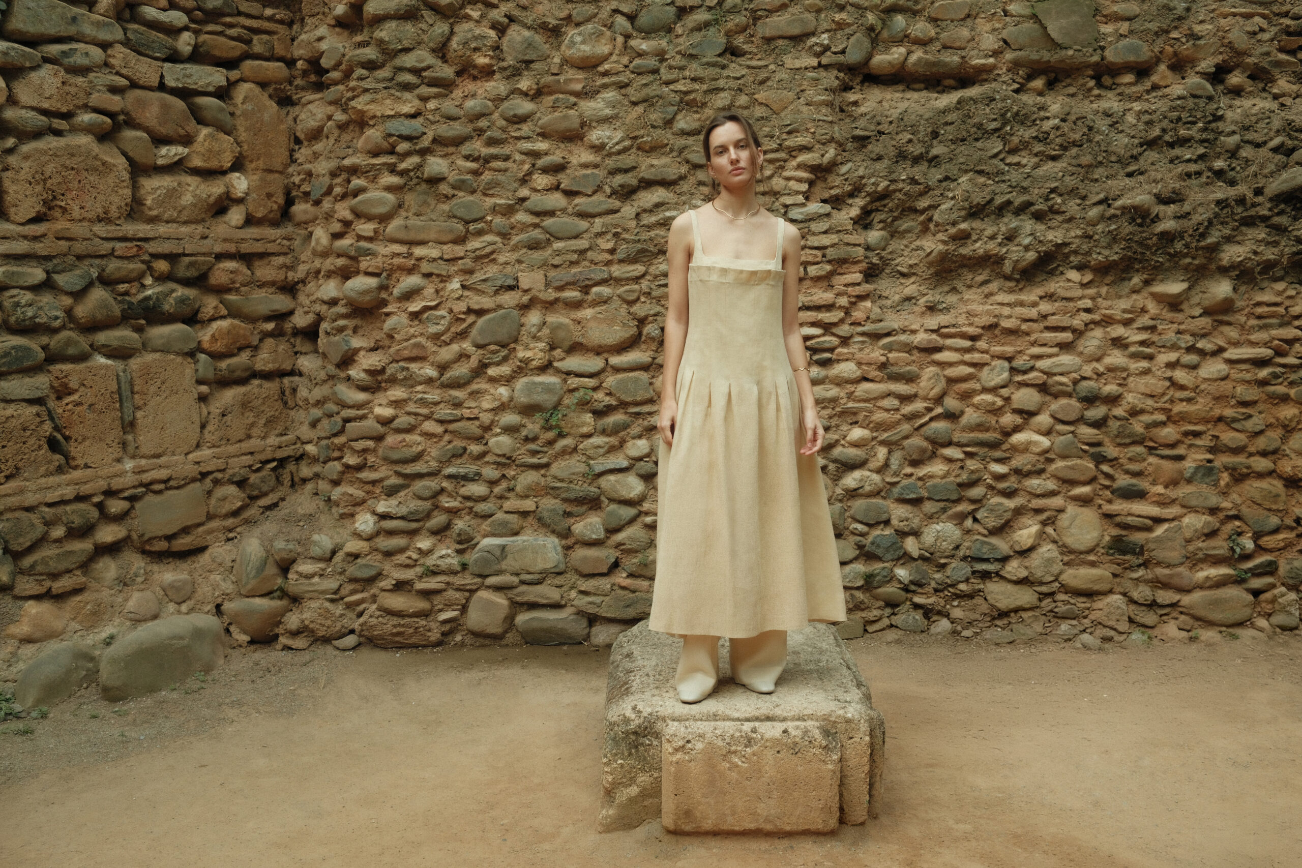 Vestido Kaba Creme - Imagem 3