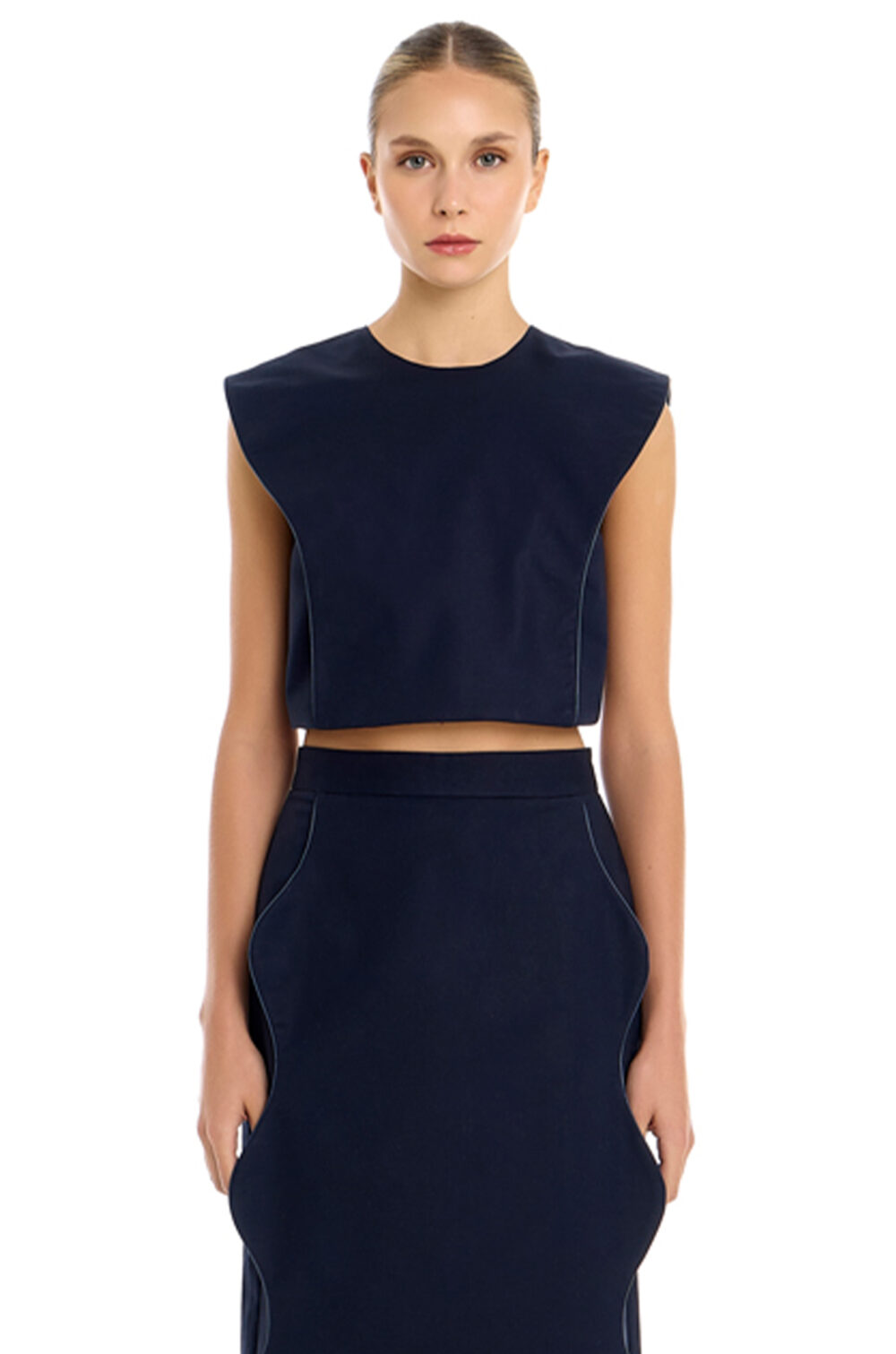 Cropped Ondas TATHO - Navy