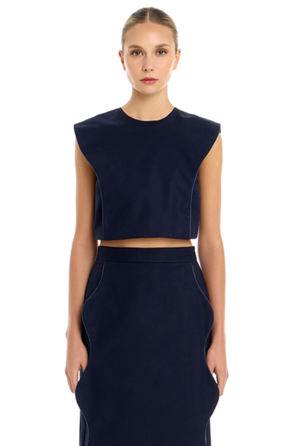 Cropped Ondas TATHO - Navy
