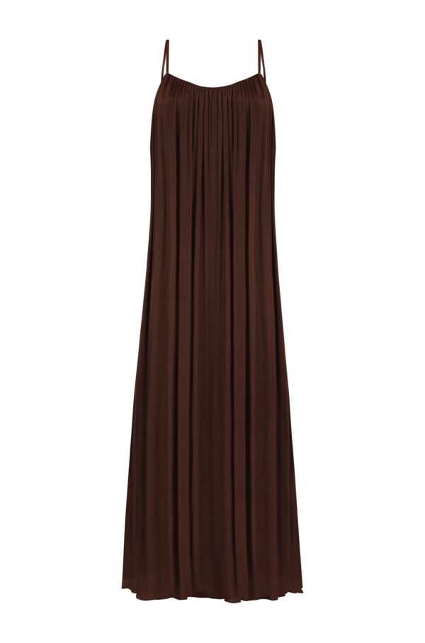 Vestido longo Sekhem Marrom