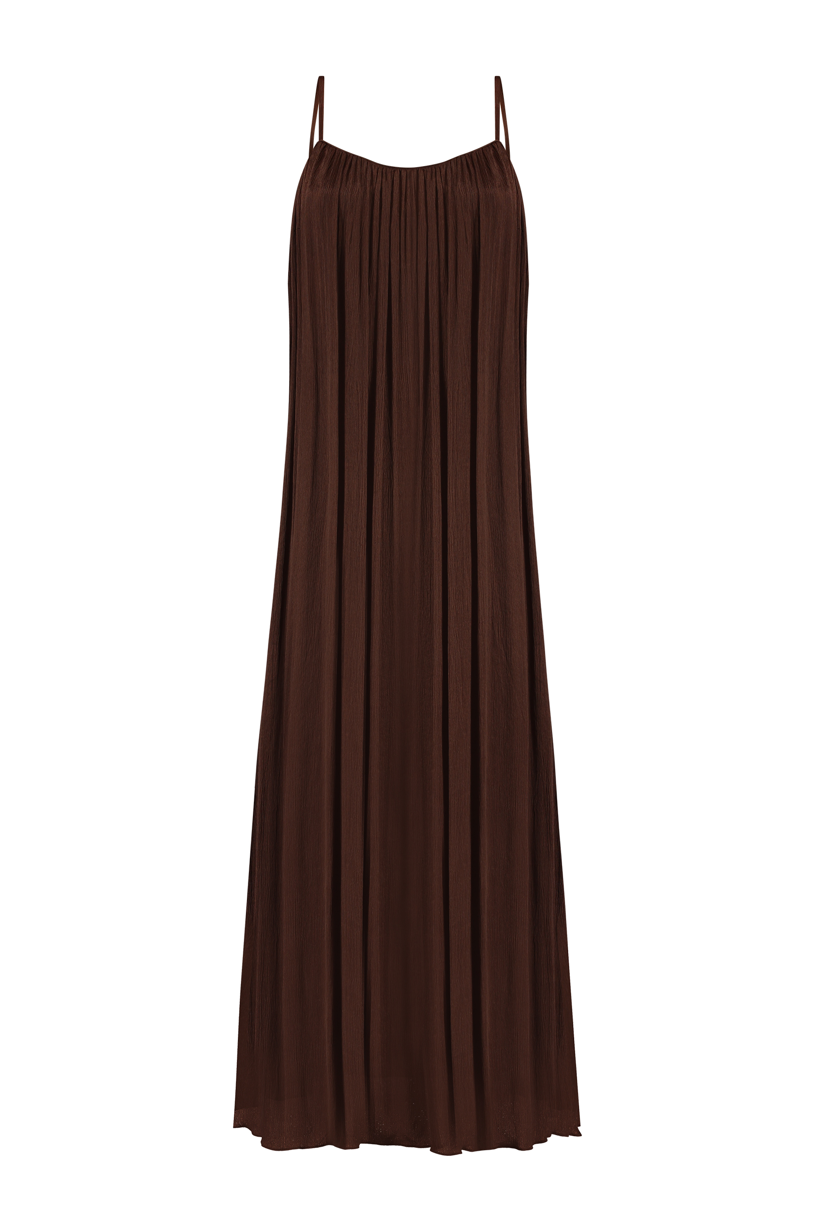 Vestido longo Sekhem Marrom