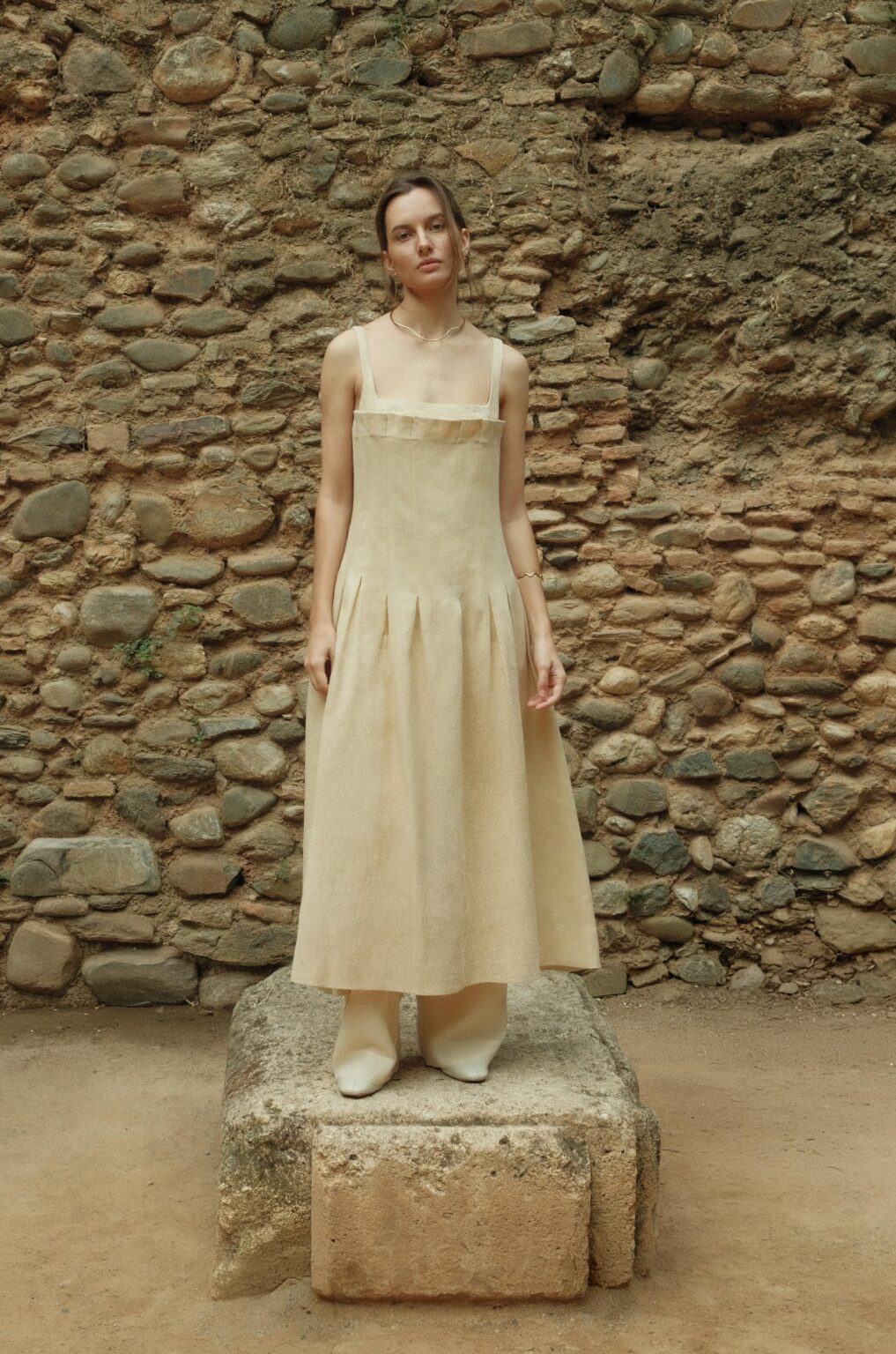 Vestido Kaba Creme