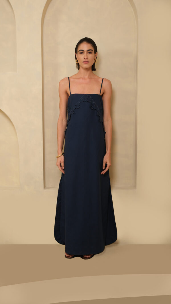 Vestido Loros Marinho